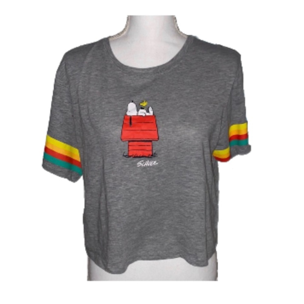 Peanuts Snoopy Crop T-Shirt NWOT